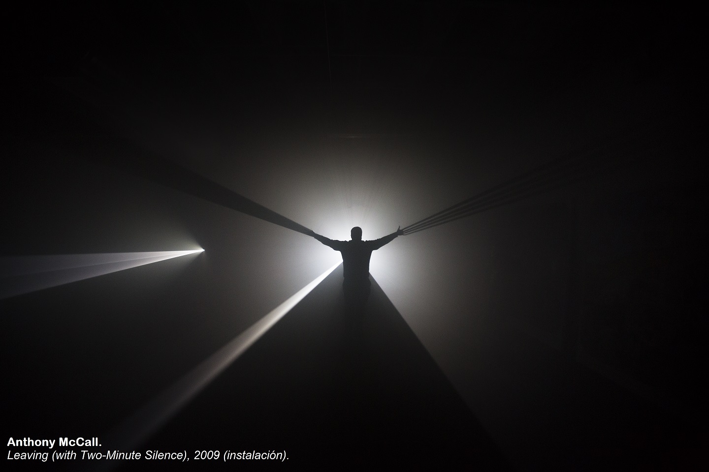 Anthony McCall Leaving with two minute silence