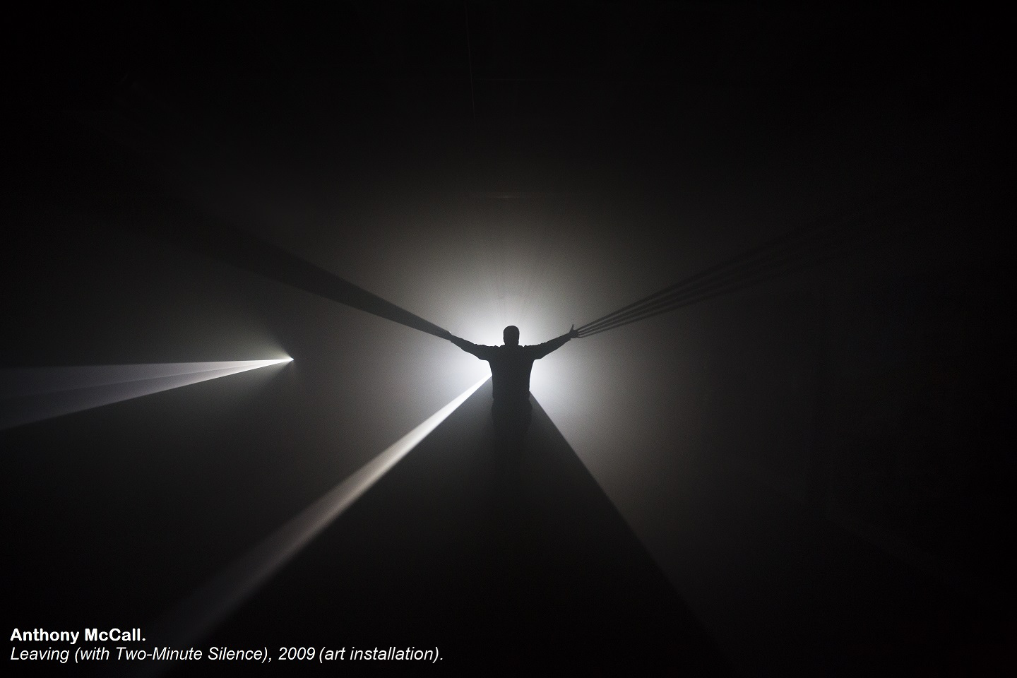 Anthony McCall Leaving with two minute silence